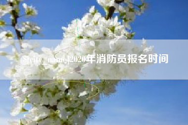 阿拉尔2020年消防员报名时间