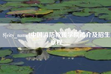 阿拉尔中国消防救援学院简介及招生章程