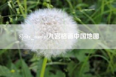阿拉尔九宫格画中国地图