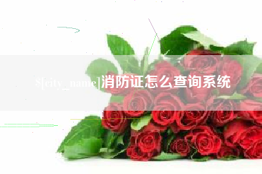 阿拉尔消防证怎么查询系统