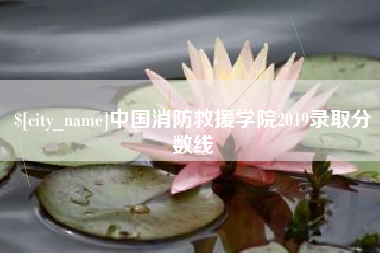 阿拉尔中国消防救援学院2019录取分数线