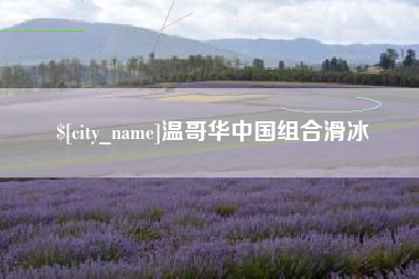 阿拉尔温哥华中国组合滑冰