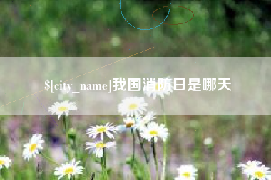 阿拉尔我国消防日是哪天