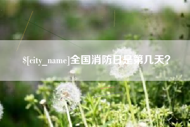 阿拉尔全国消防日是第几天？