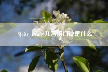 阿拉尔九宫格口诀是什么