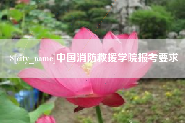 阿拉尔中国消防救援学院报考要求