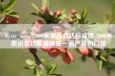 阿拉尔5000米奥运会达标成绩-5000米奥运会达标成绩是一道严苛的门槛