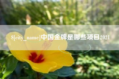 阿拉尔中国金牌是哪些项目2021