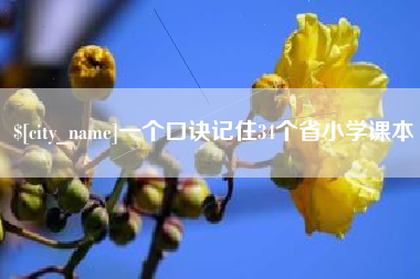 阿拉尔一个口诀记住34个省小学课本