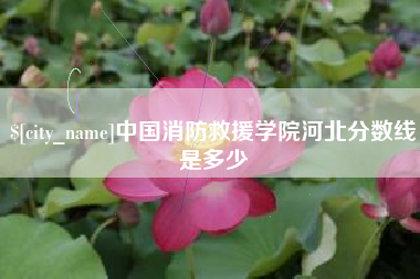 阿拉尔中国消防救援学院河北分数线是多少