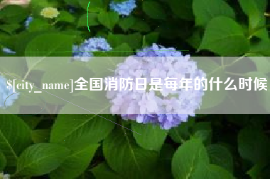 阿拉尔全国消防日是每年的什么时候