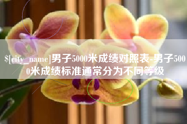 阿拉尔男子5000米成绩对照表-男子5000米成绩标准通常分为不同等级