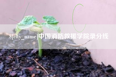 阿拉尔中国消防救援学院录分线