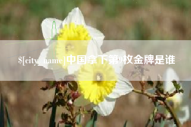 阿拉尔中国拿下第9枚金牌是谁