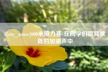 阿拉尔600米接力赛-在同学们震耳欲聋的加油声中