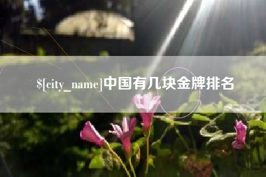 阿拉尔中国有几块金牌排名