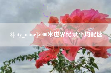 阿拉尔5000米世界纪录平均配速