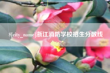 阿拉尔浙江消防学校招生分数线