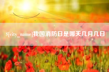 阿拉尔我国消防日是哪天几月几日
