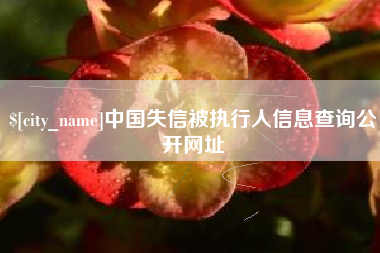 阿拉尔中国失信被执行人信息查询公开网址