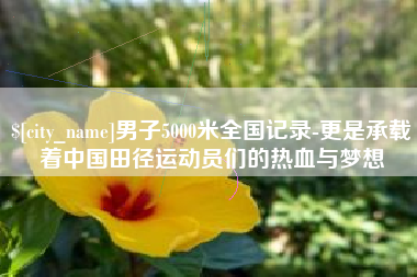 阿拉尔男子5000米全国记录-更是承载着中国田径运动员们的热血与梦想