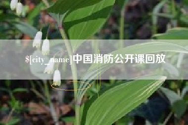 阿拉尔中国消防公开课回放