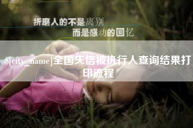 阿拉尔全国失信被执行人查询结果打印流程