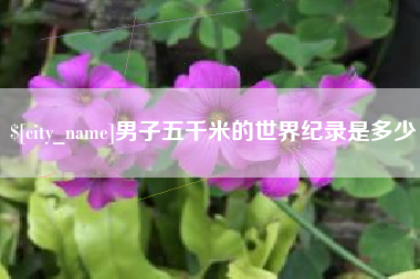 阿拉尔男子五千米的世界纪录是多少