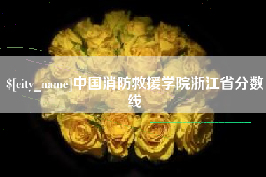 阿拉尔中国消防救援学院浙江省分数线