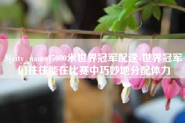 阿拉尔5000米世界冠军配速-世界冠军们往往能在比赛中巧妙地分配体力