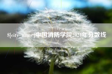 阿拉尔中国消防学院2024年分数线