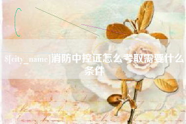 阿拉尔消防中控证怎么考取需要什么条件