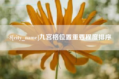 阿拉尔九宫格位置重要程度排序