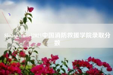 阿拉尔2021中国消防救援学院录取分数