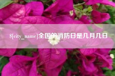 阿拉尔全国的消防日是几月几日