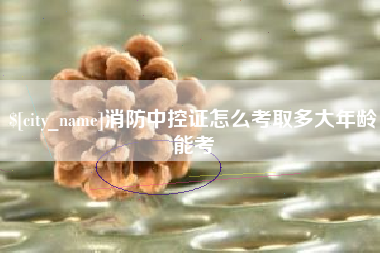 阿拉尔消防中控证怎么考取多大年龄能考